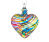 Glass Eye Studio Blown glass heart ornaments